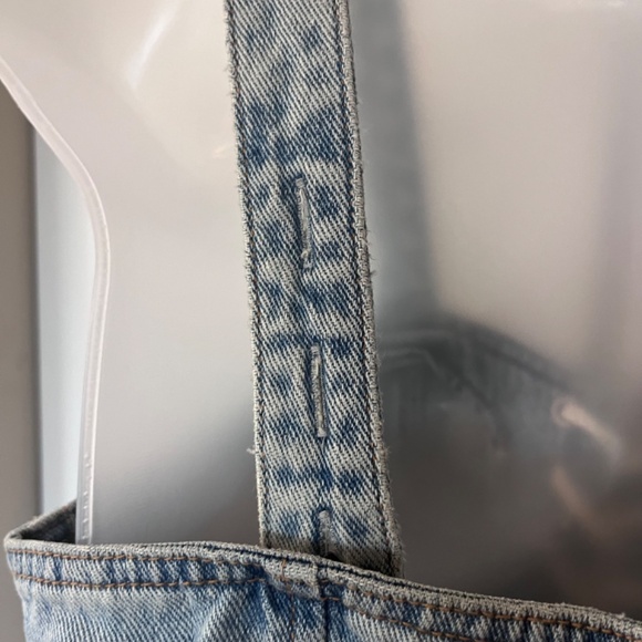 Blank NYC denim corset top with adjustable straps and laces, XS, EUC - Picture 5 of 8